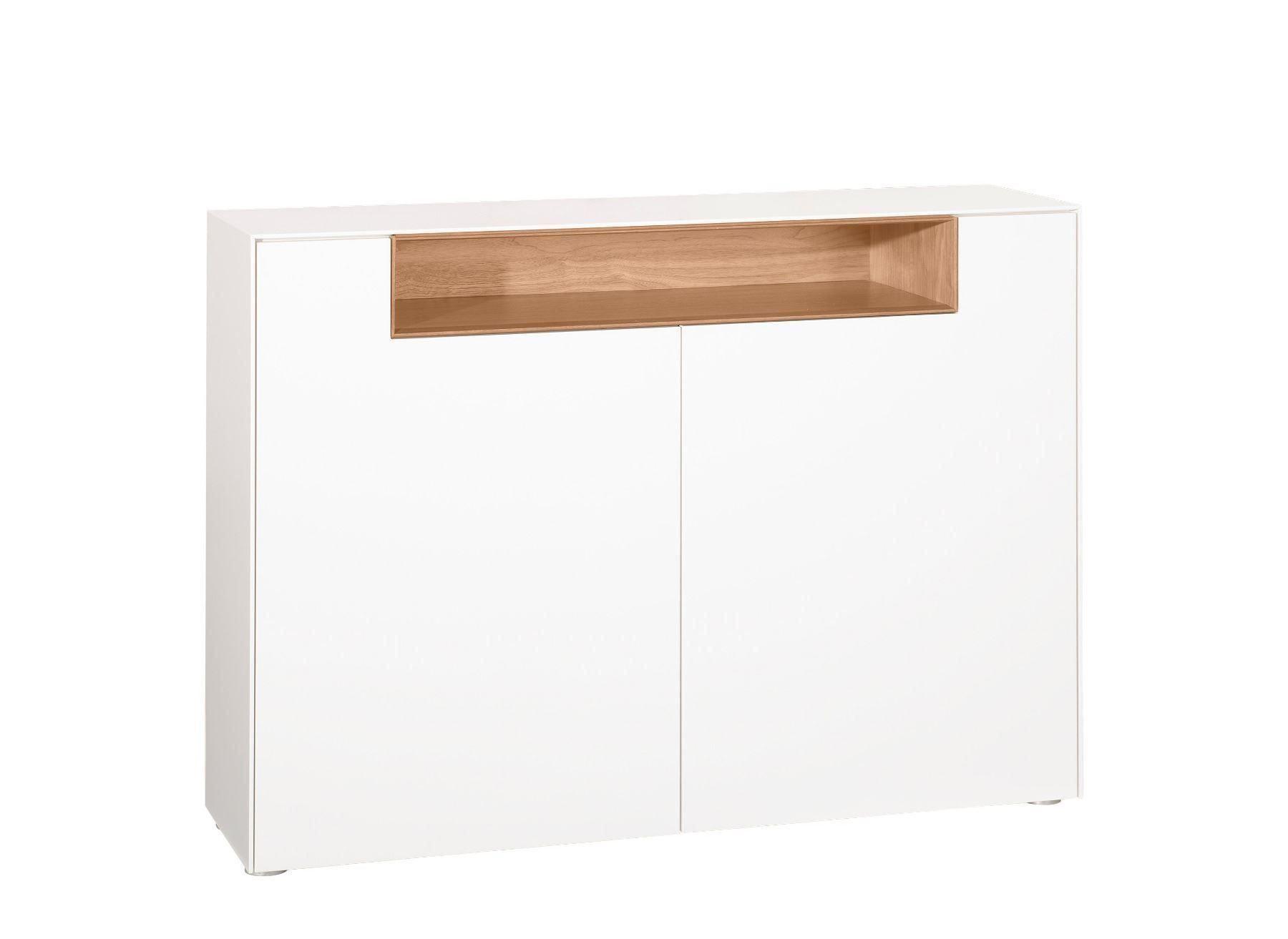 Highboard Skyline Weiss Matt Wildeiche Kaufen Auf Ricardo