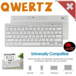 Bluetooth QWERTZ Tastatur PC Tablet iPad