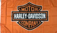Harley Davidson Fahne 150 x 90 cm Orange