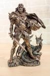 Statuette guerrier Viking avec dragon