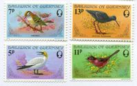 Briefmarken "Vögel". Guernsey.