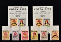 COSTA RICA 1965 - neufs ** et 2 blocs