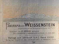 X.Imfeld: Panorama vom Weissenstein 1904