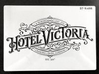 Schablone A4 Hotel Victoria Shabby Chic