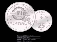 Platinum Münze, Pt polierte Platte