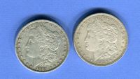 (877) USA 1 Dollar 1881+1921 Silber (2)