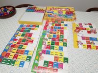 Scrabble und Buchstaben lernspiel