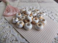 40x Perlen perles marmor