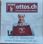 CHF 10.- OTTOS Gutschein