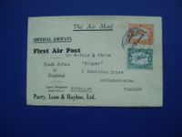 1932 Flug Brief von Süd Afrika  Glasgow