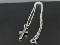 Sterling Silber 925 Halskette mit Kreuz