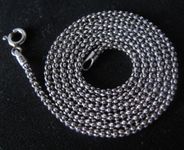 Popcorn Halskette Silber 925       45 cm