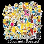 50 Sticker The Simpsons Aufkleber
