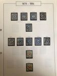 Portomarken 1878 - 1884 12 Briefmarken