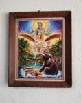 Hindu Vintage Druck von Vishnu