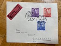timbres PP de 1936, série complète sur enveloppe.