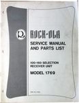 ROCK-OLA 1769 Service Manual and Parts L
