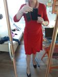 Schwungvolles rotes Kleid, von Anna Field, 42