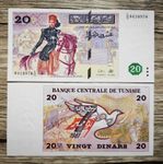 Tunisie 20 Dinars 1992 UNC