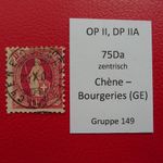 Nr. 75Da Vollstempel CHÈNE-BOURGERIES GE
