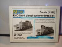 Messingbausatz Zthek Dieselrangierlokomotive EMD SW-1 Spur Z