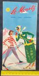 St.Moritz GR/Winter/ Skigebiet Prospekt ca. 1950-60