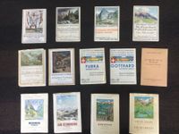 13 Guides touristiques et cartes suisses années 1931 à 1960
