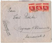 CH Brief Unikat nach Chemnitz D um 1910 + 2 weitere