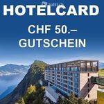 Hotelcard 50.- Gutschein Rabatt Hotel Card Reisen Hotels