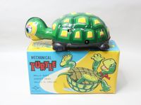 70's Blech Schildkröte überschlagt sich Daiya made in Japan