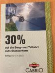 30% Auf Berg-und Talfahrt Stanserhorn