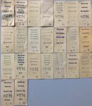 23 verschiedene Eisenbahn Papierbillette