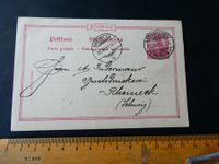 Reichspost 1901, Postkarte von Frankfurt nach Rheineck