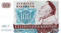 Schweden 100 Kronor 1976 F, VZ+, Serie P-746228