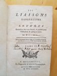 Les Liaisons dangereuses  ou Lettres.... Buch aus 1782