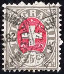 1877 25Cts. Telegraphenmarke