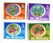 Briefmarken "Blumen". St. Helena.