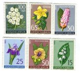 Briefmarken "Blumen". Jugoslawien.