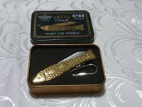 Taschenmesser Fisch 88 POCKET FISH PENKNIFE mit Goldeffekt
