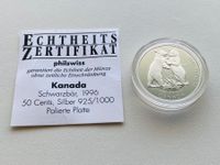 KANADA Silber Münze Polierte Platte + Zertifikat Schwarzbär