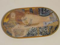 Gustav Klimt "Freundschaft "Wandteller Oval A-13