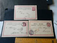 Deutsche Reichspost, 3 uralte Postkarten