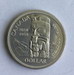 1 Dollar 1958 - Kanada  - Silber