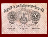 Österreich Banknoten Notgeld Stadtgemeinde Krems a.D.