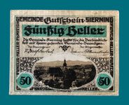 Österreich Banknoten Notgeld Gemeinde Sierning 50 Heller