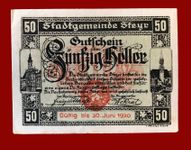 Österreich Banknoten Notgeld Stadtgemeinde Steyr 50 Heller