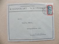Brief Solothurn SO 1930 Bauunternehmung Bannwart
