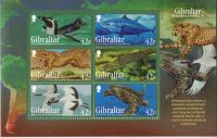 Block "Vögel, Tiere, Fische". Gibraltar