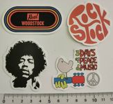 Jimi Hendrix / Woodstock - 4 Sticker