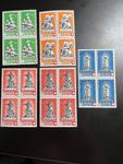5 blocs de 4 timbres neufs** Pro Patria 1940